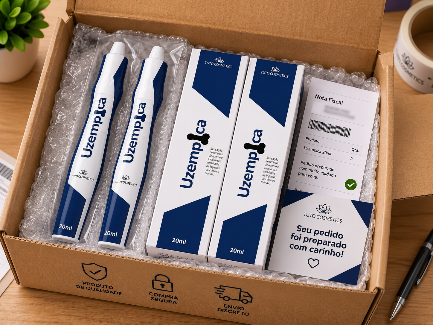 Caixa de entrega discreta